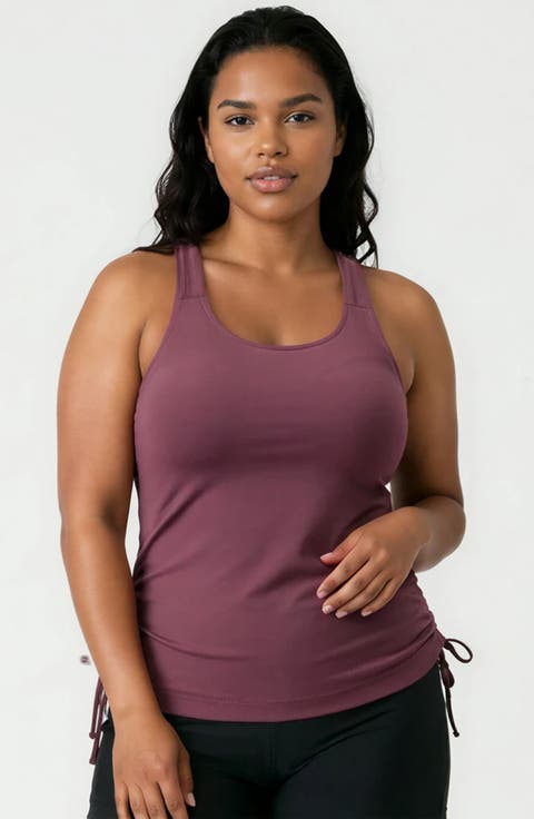 Plus Size Maya Tankini Swim Top With Removable Cups