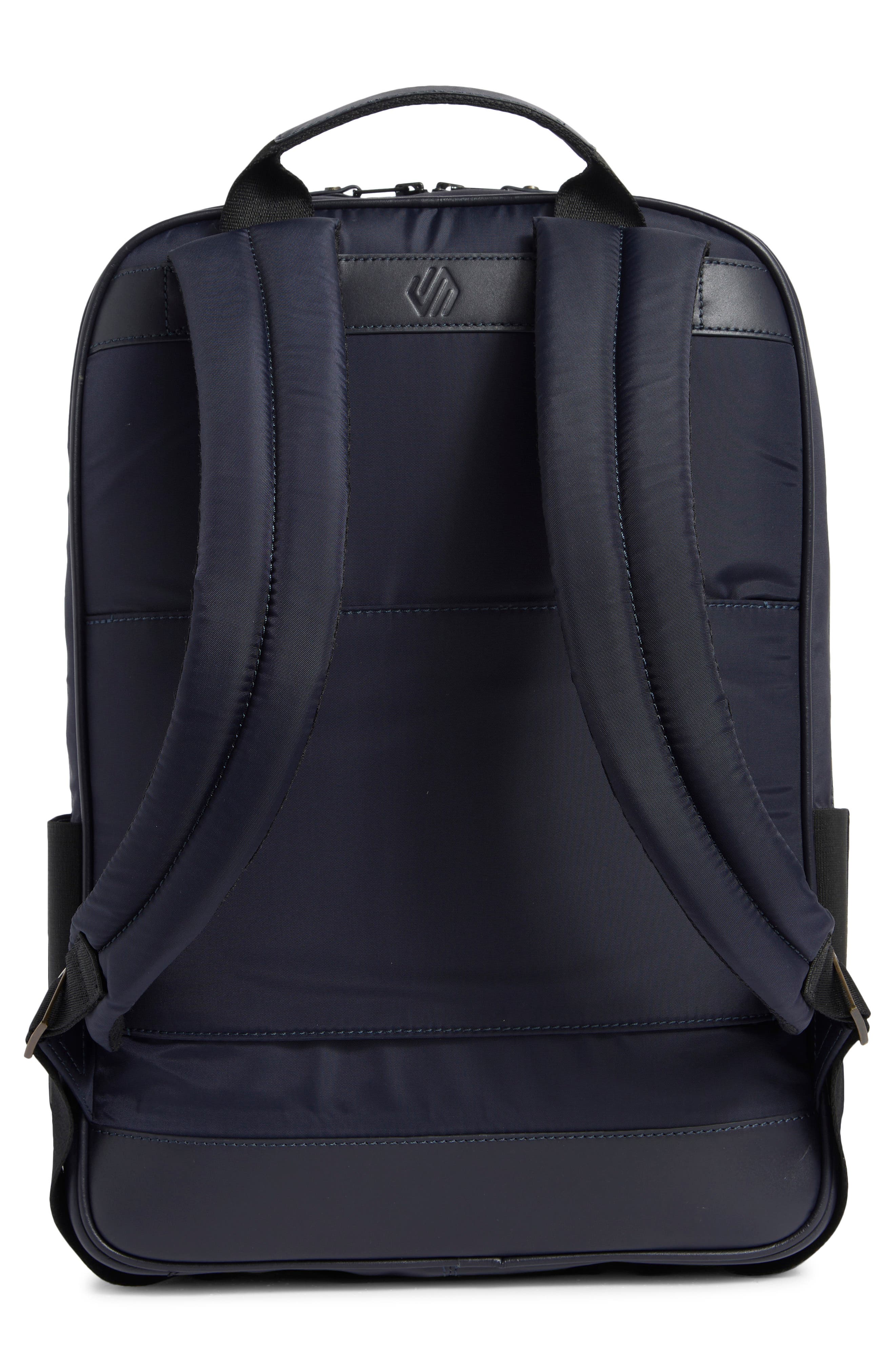 Johnston & Murphy Nylon Backpack, Alternate, color, Navy