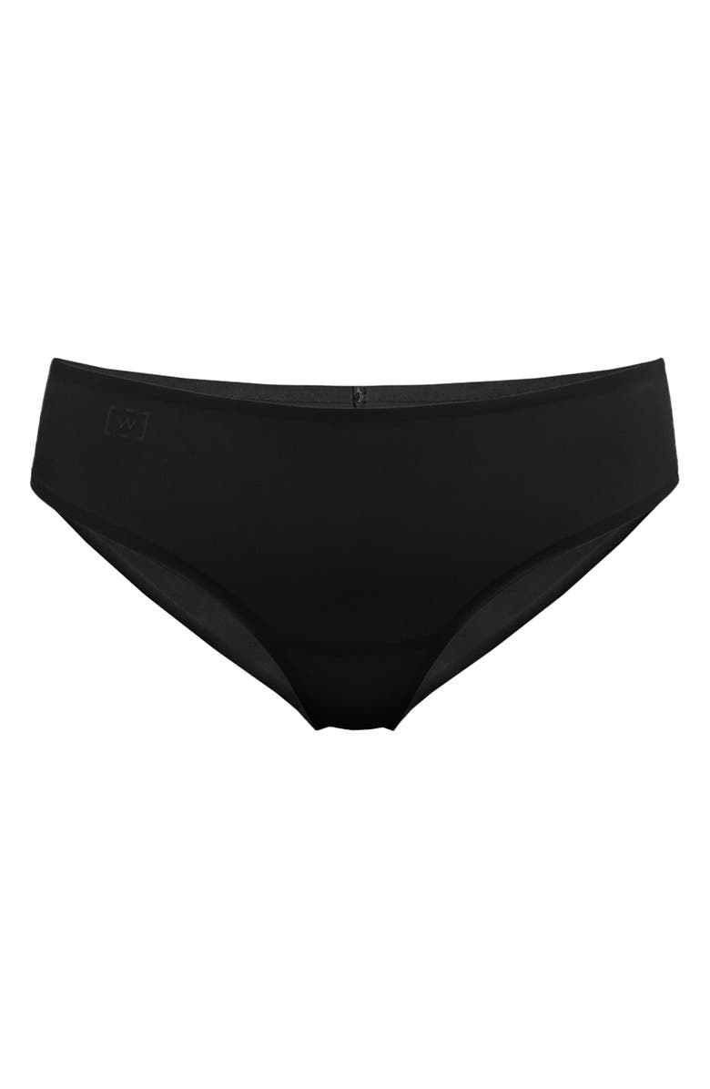 Wolford Pure Brazilian Panties, Alternate, color, Black