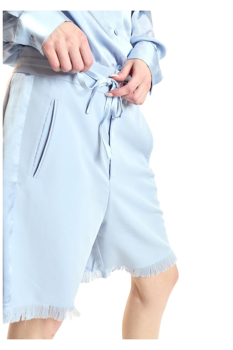 Tuxedo Stripe Shorts, Alternate, color, Blue