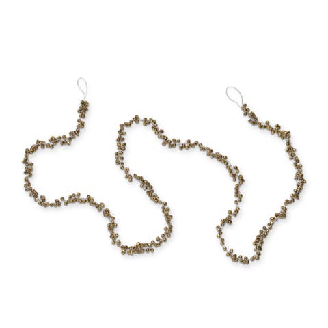 Jingle Bell Garland Decorative Wall Hanging Antique Gold