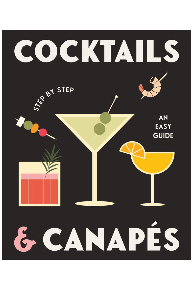 'Cocktails & Canapés' Book, Alternate, color, BLACK
