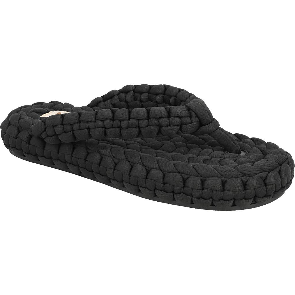 Mia Limited Edition Monako Woven Flip Flop In Black