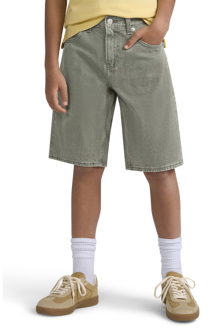 Kids' Denim Skate Shorts, Alternate, color, CACTI WASH