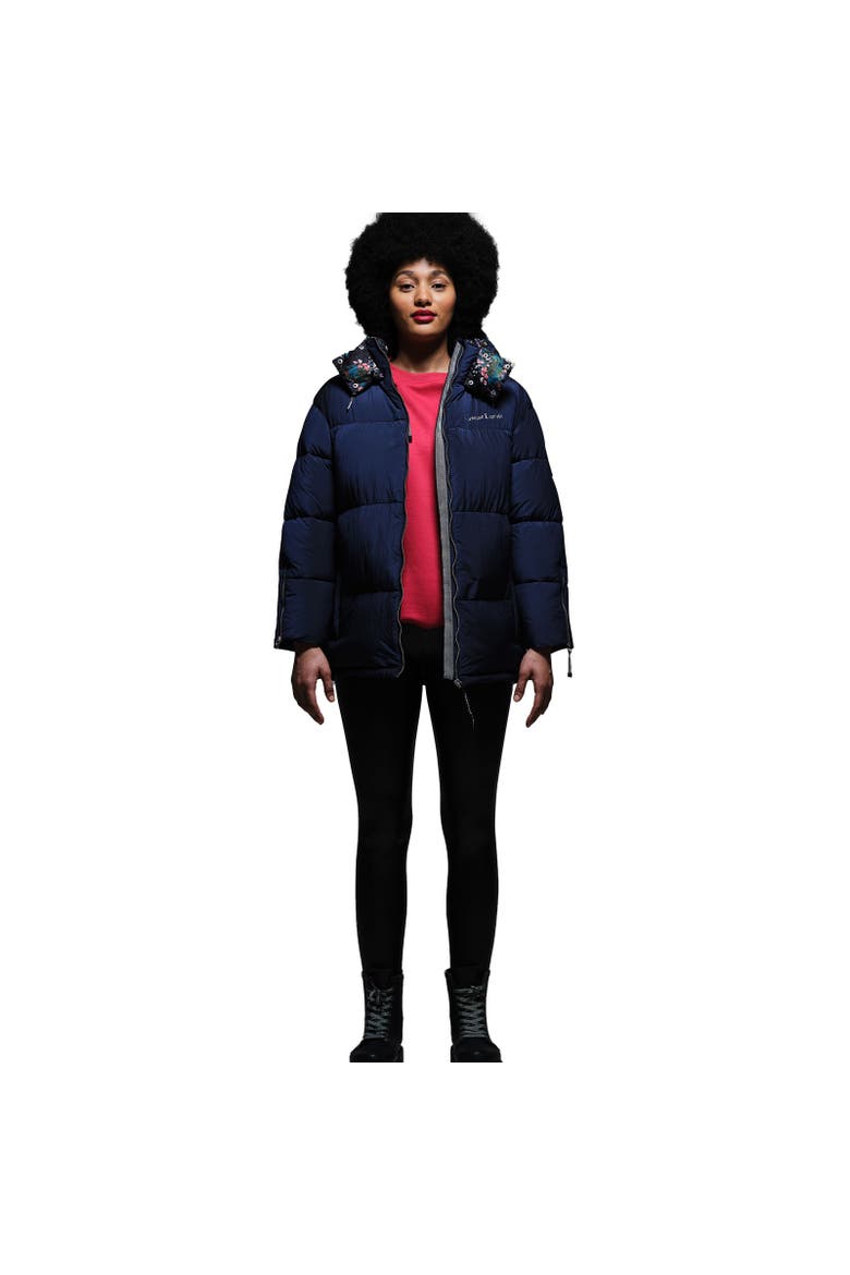 Christian Lacroix Gallican Baffled Padded Jacket, Alternate, color, Navy