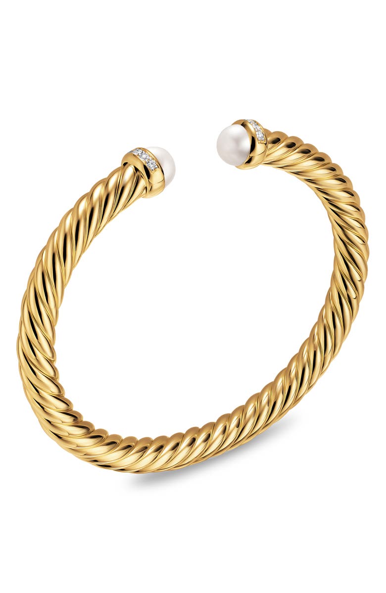 David Yurman Cablespira<sup>®</sup> Flex Bracelet, 6mm, Alternate, color, Pearl