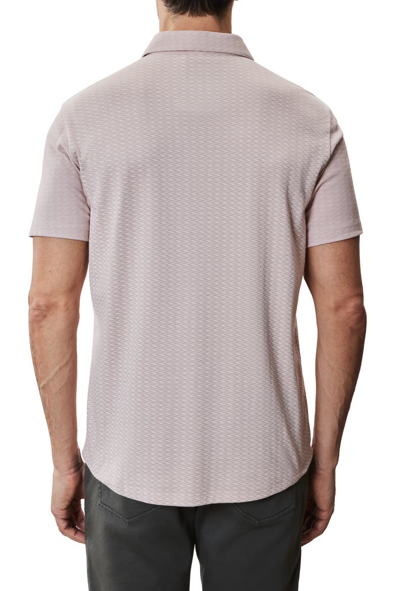 Booker Short Sleeve Knit Button-Up Shirt, Alternate, color, CORAL
