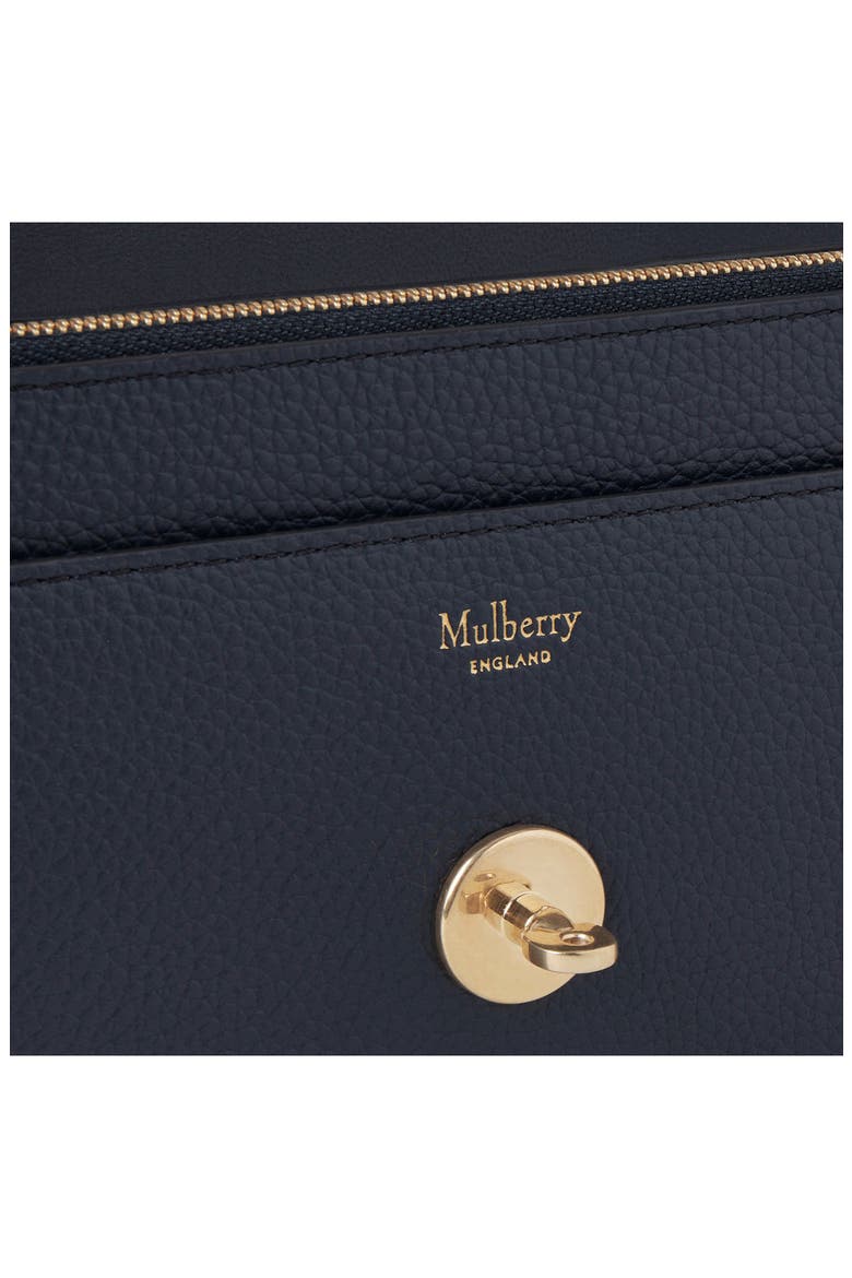 Small Darley Leather Clutch, Alternate, color, NIGHT SKY