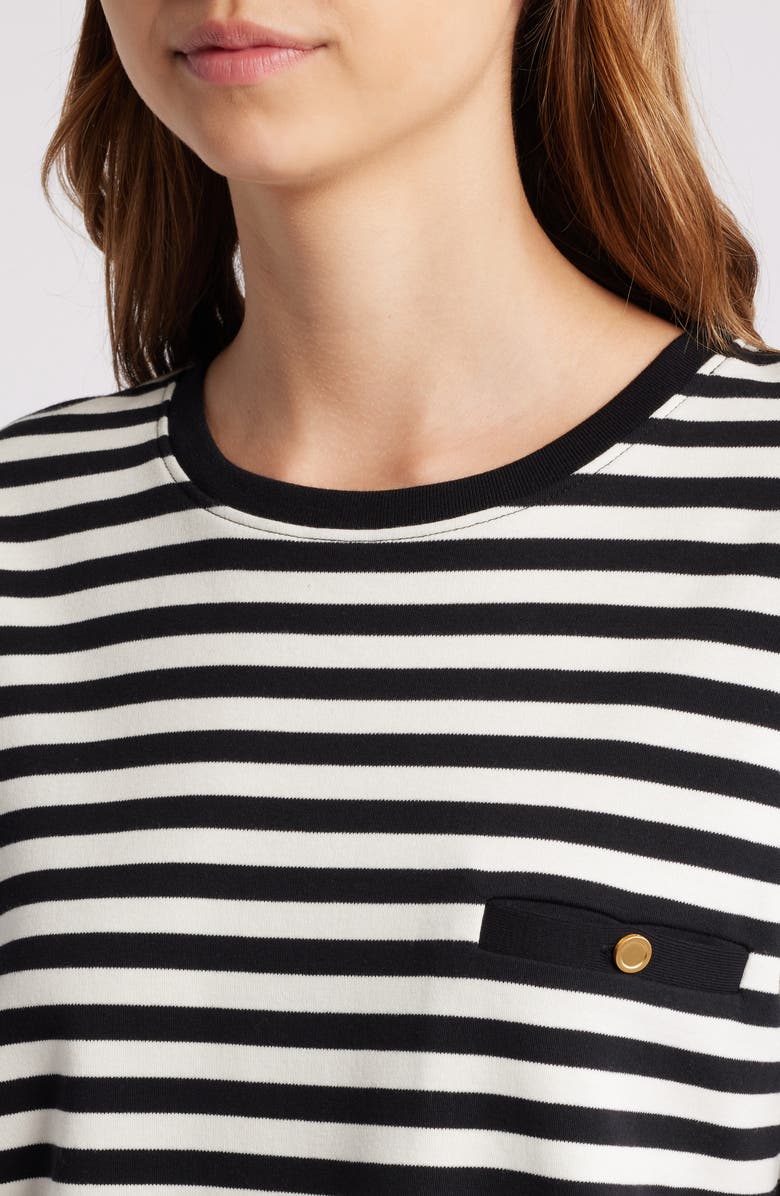 FRAME Stripe Pocket Cotton T-Shirt, Alternate, color, 