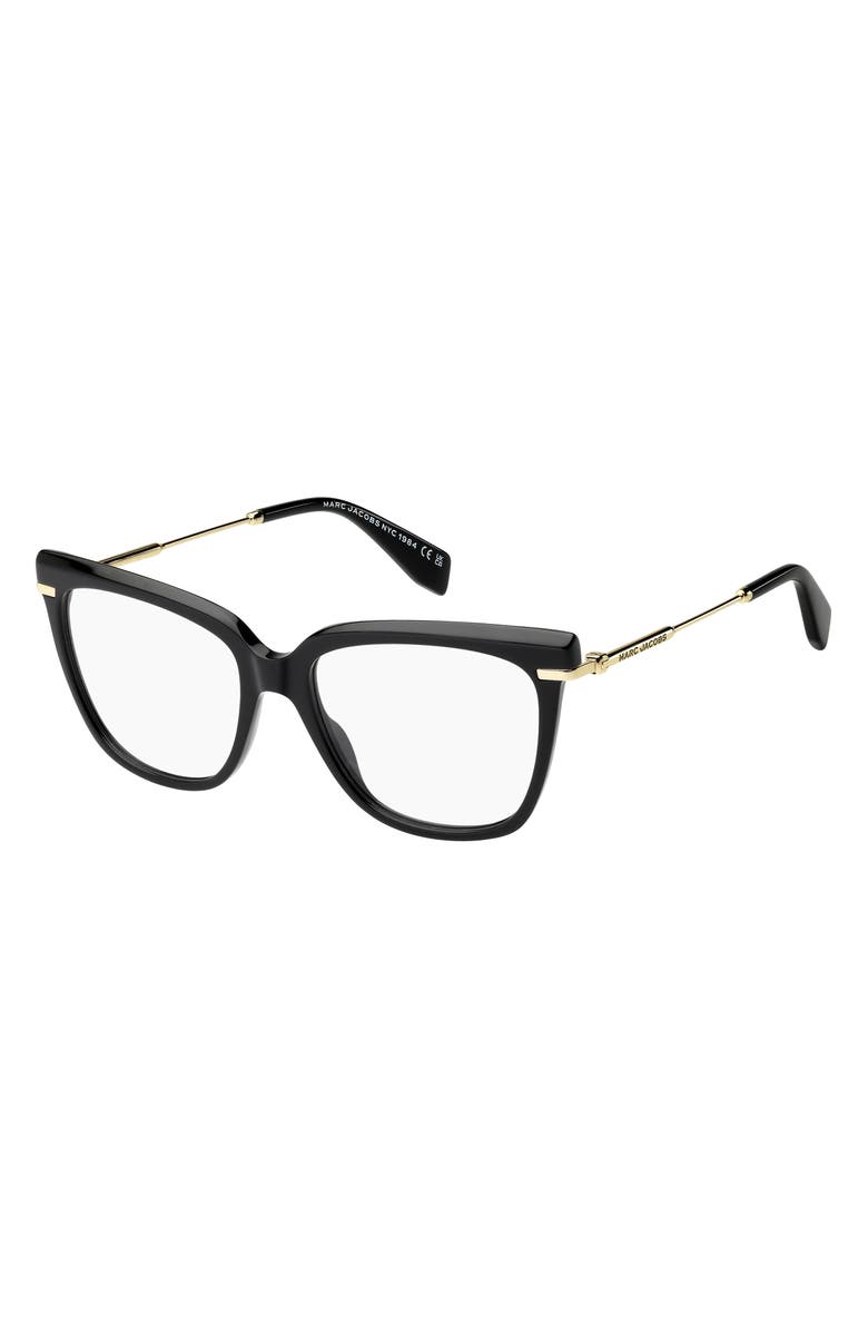 Marc Jacobs 53mm Cat Eye Optical Glasses, Alternate, color, 