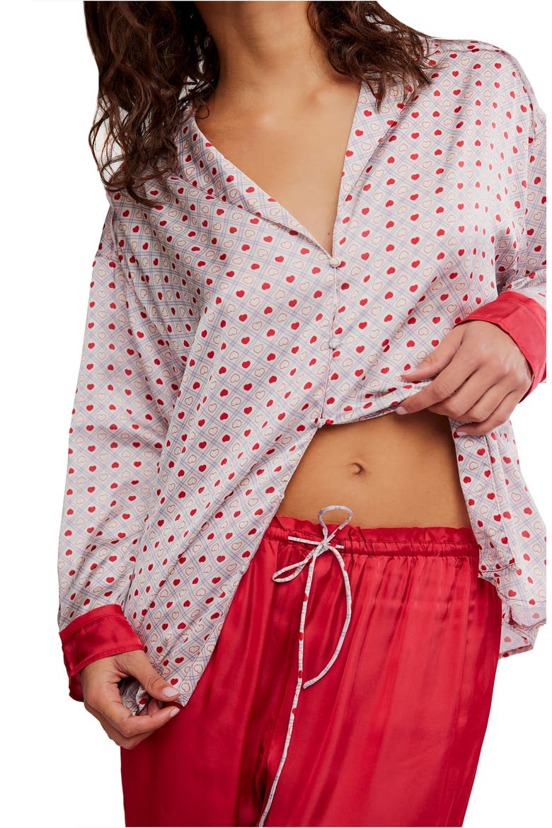 Intimately FP Dreamy Days Pajama Set, Alternate, color, HEART PRINT