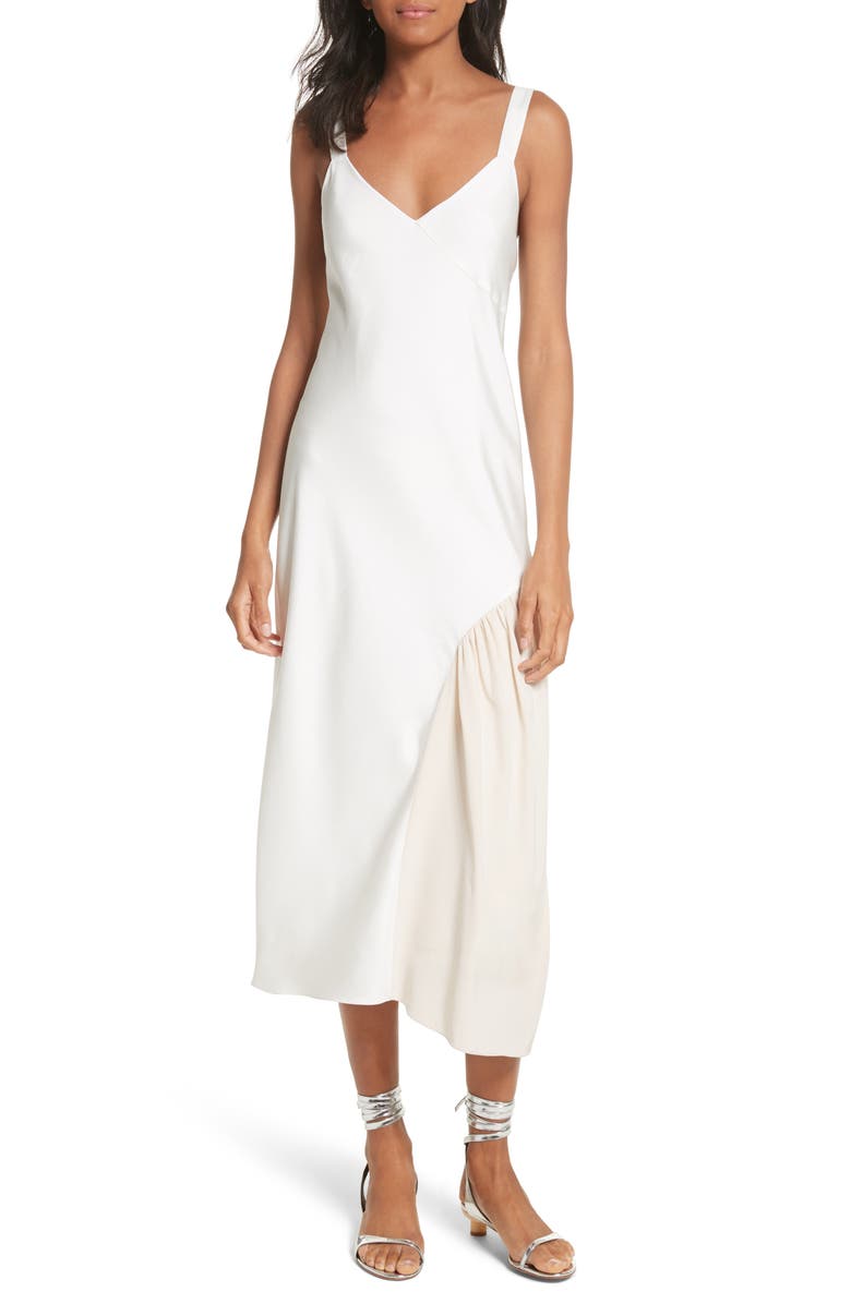 Tibi Colorblock Slipdress, Main, color,