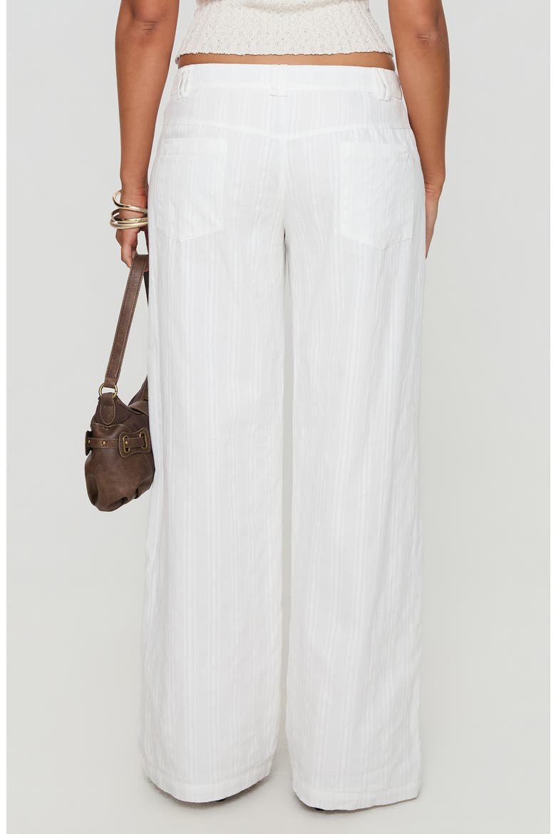 Vendi Low Rise Wide Leg Pants, Alternate, color, WHITE