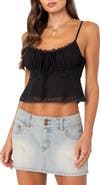 EDIKTED Wendy Tie Back Lace Crop Camisole