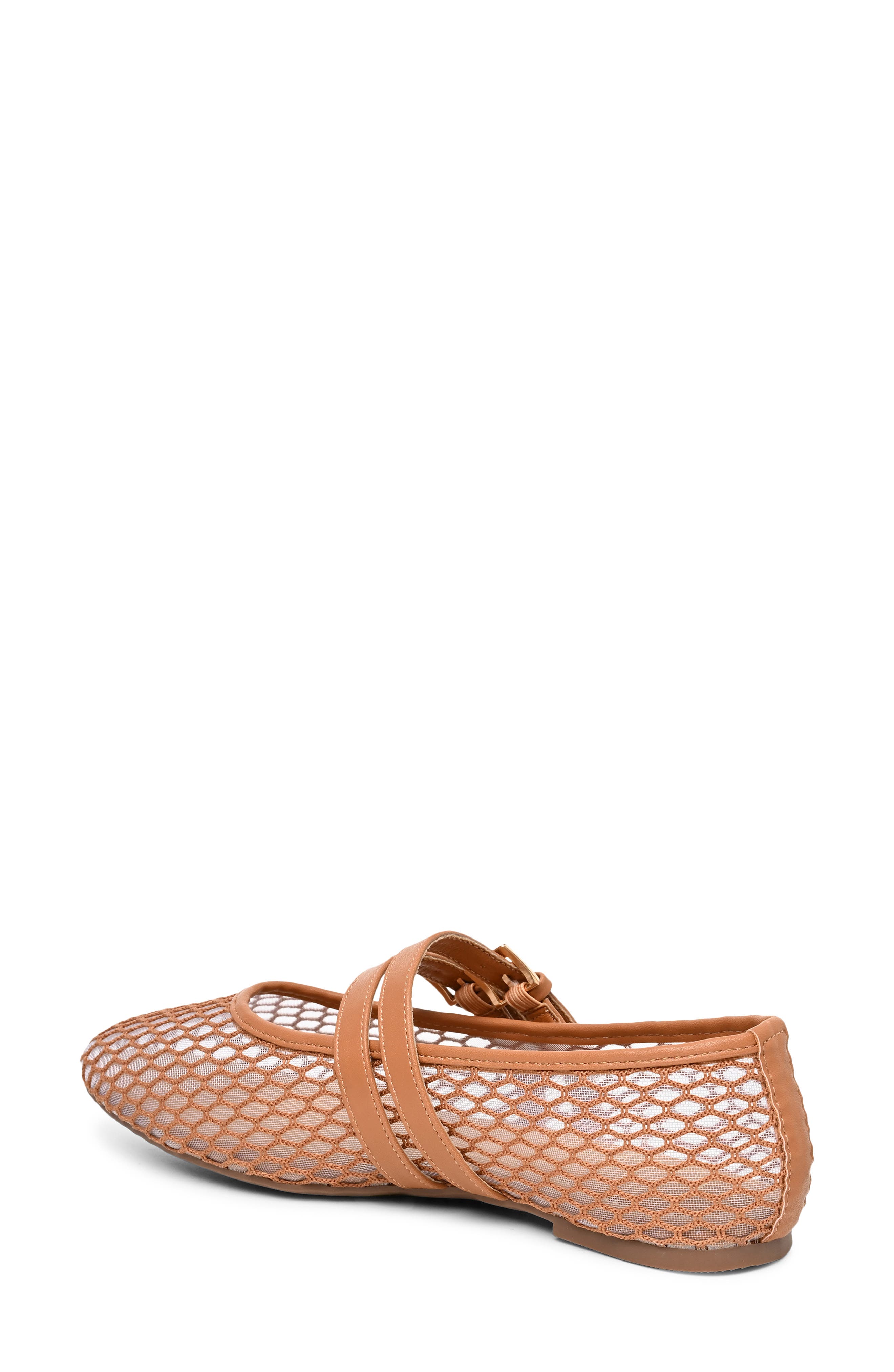 Buckled Mesh Flat, Alternate, color, TAN