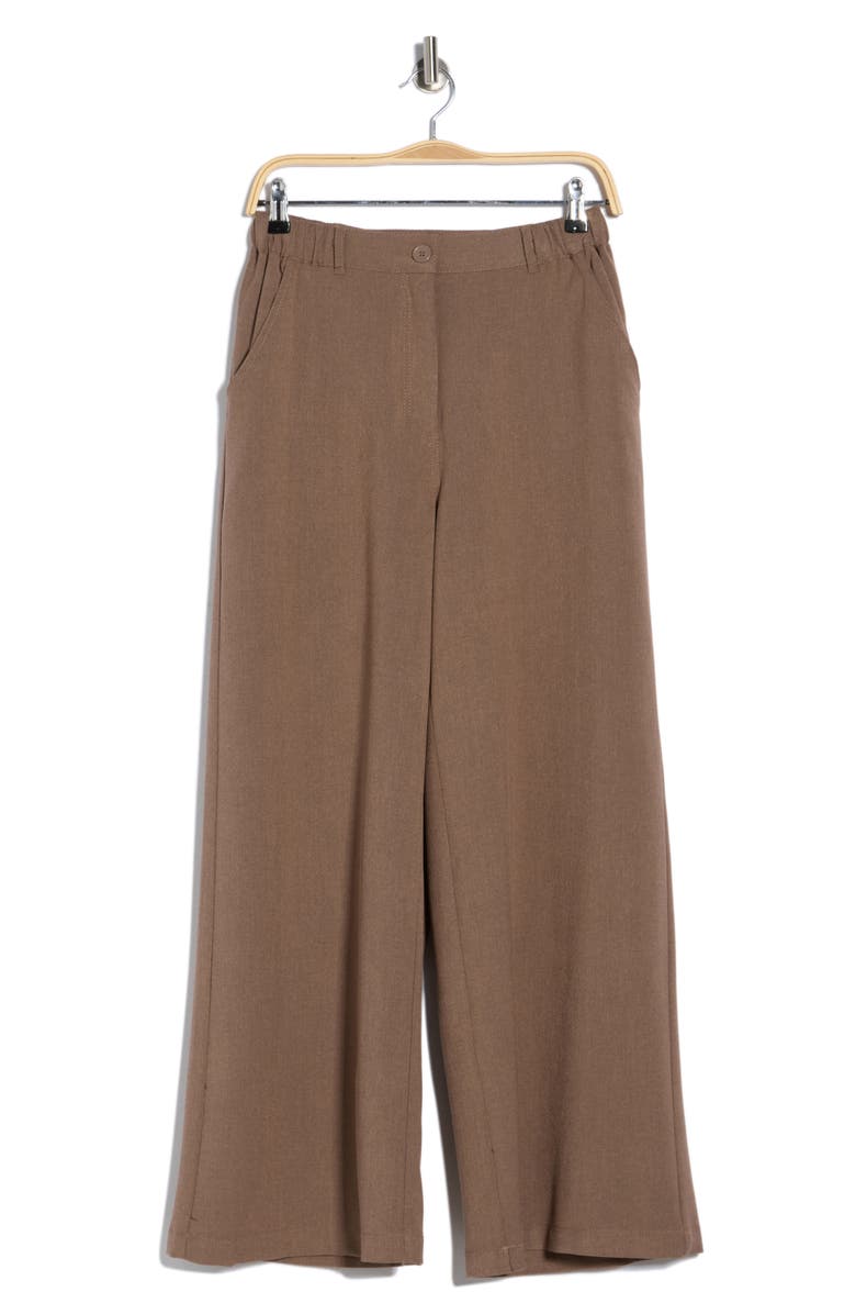MAX STUDIO Wide Leg Pants, Alternate, color, Mushroom