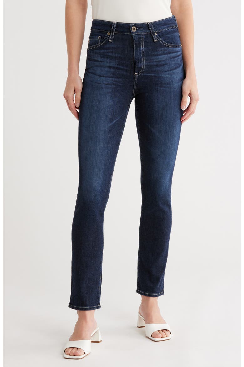 Mari Slim Straight Jeans, Main, color, FAIRWEATHER