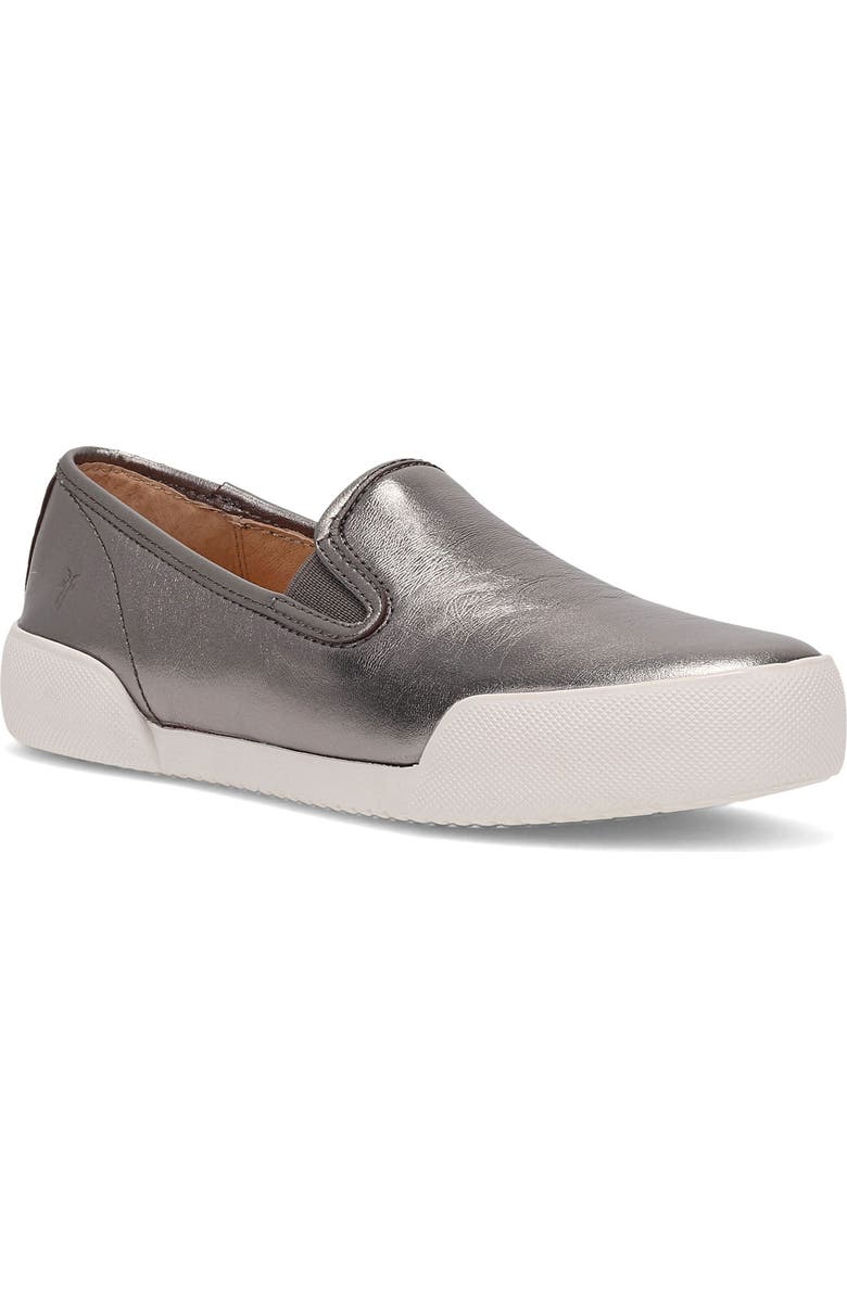 Frye Mia Slip-On Sneaker, Main, color, Dark Pewter