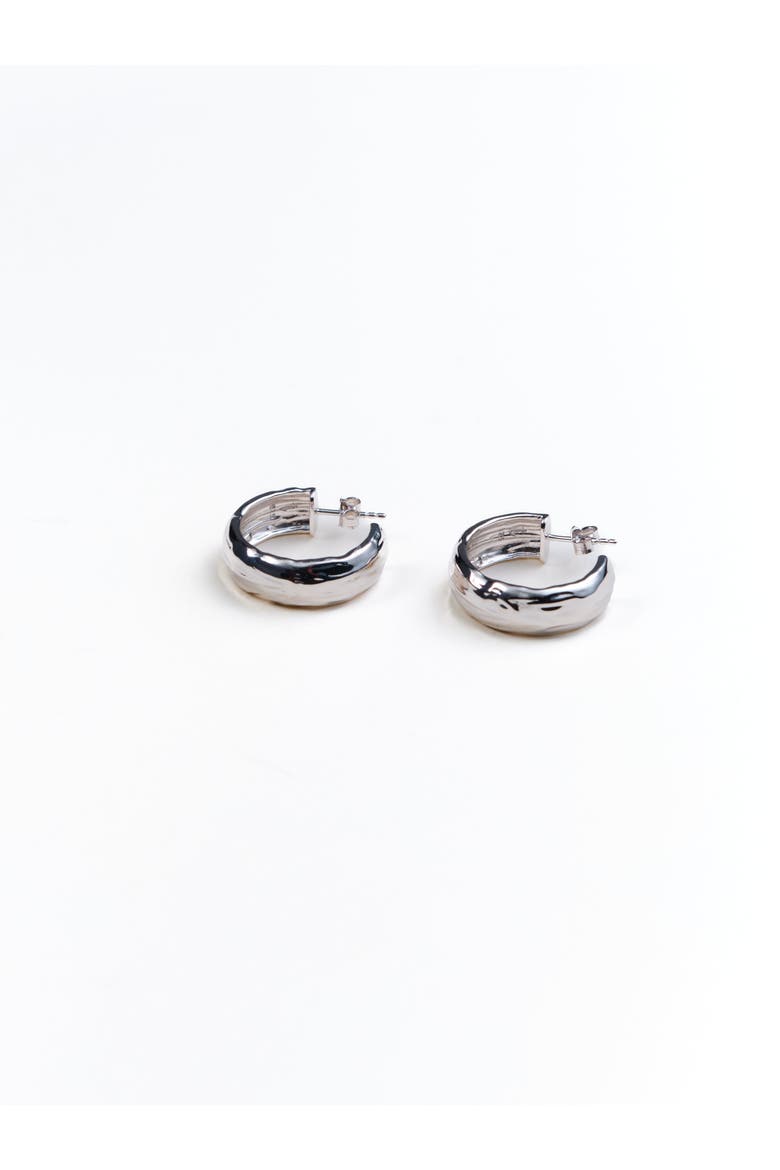 Maxwell Texture Hoops, Main, color, Recycled Sterling Silver