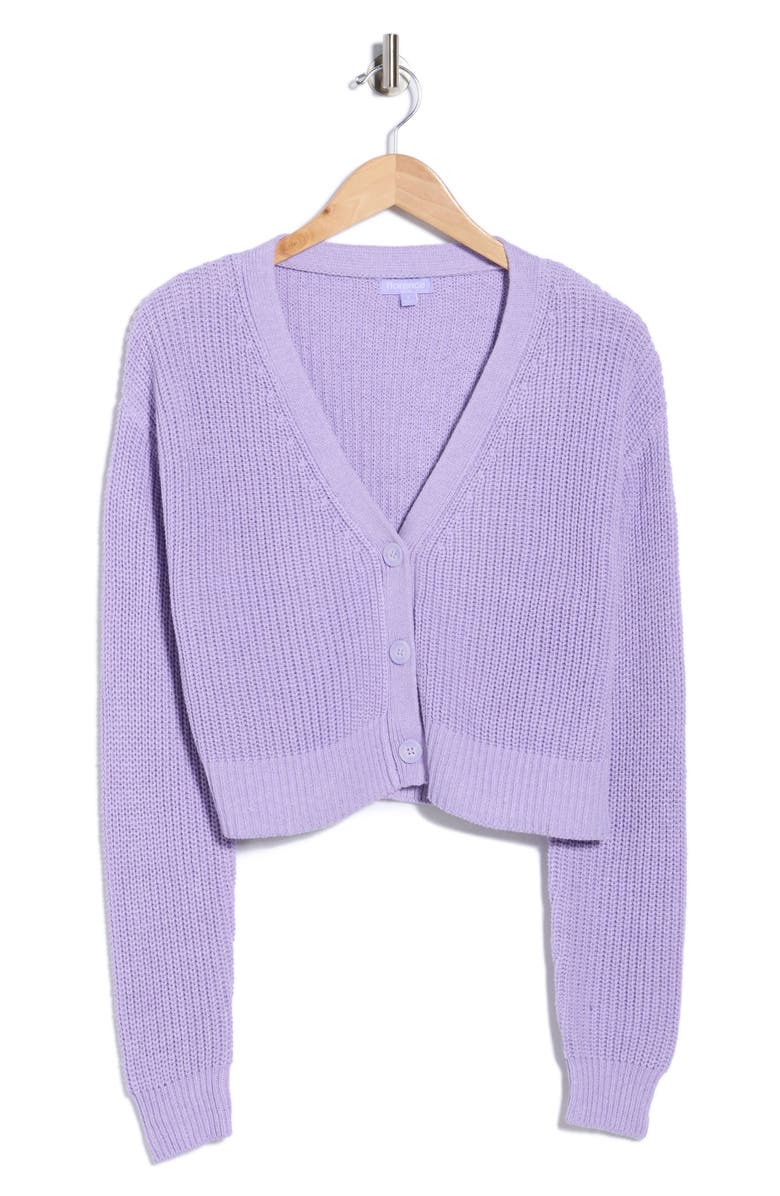 Florence by Mills Bright Side Crop Cardigan, Alternate, color, Millie Lavender
