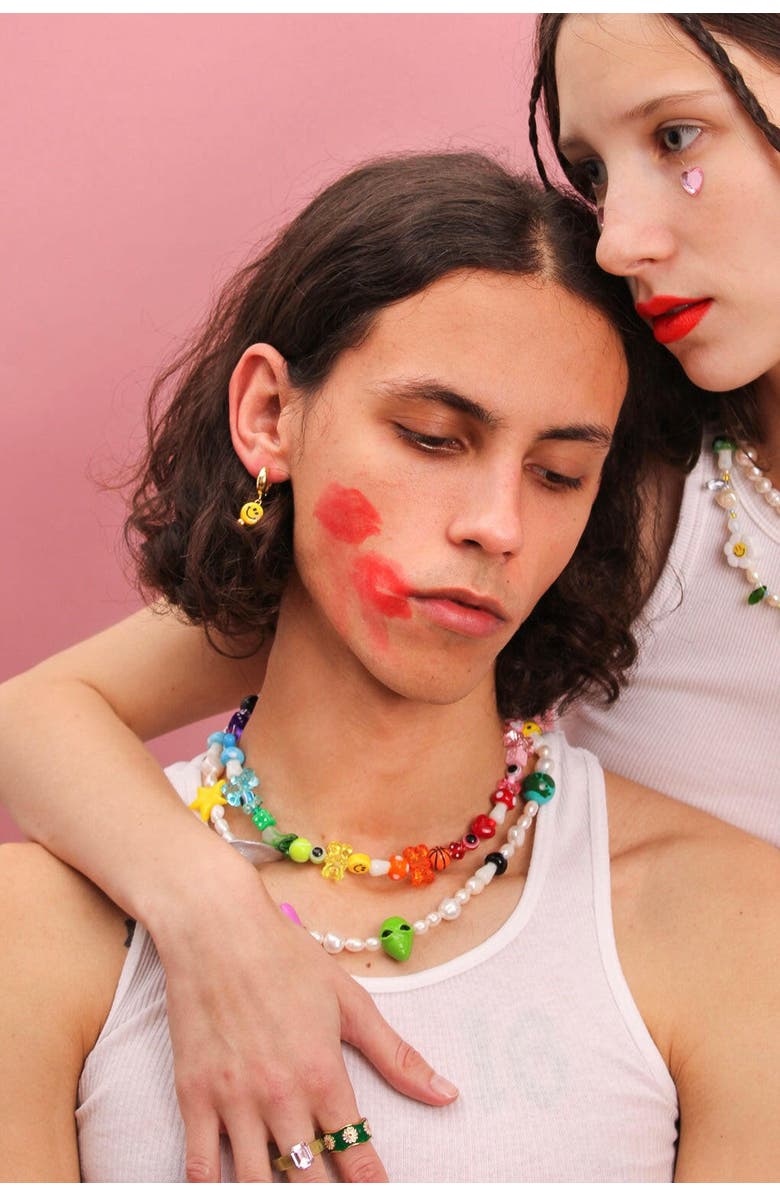 Velvet Luna Multicolor Beaded Necklace, Alternate, color, Multi Colored