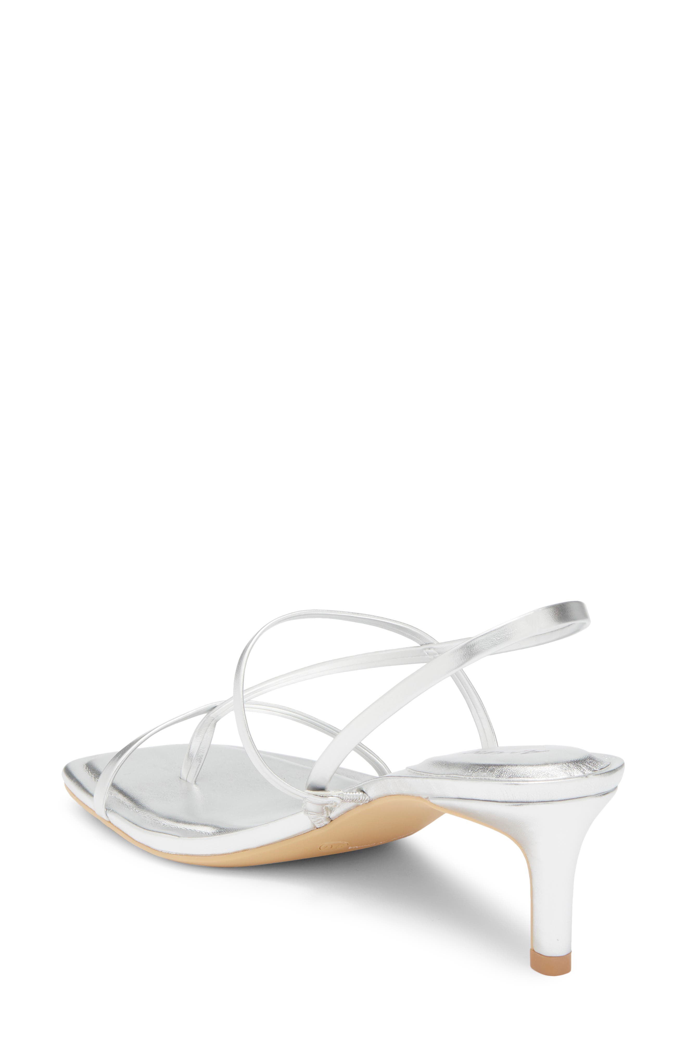 Abound Petra Kitten Heel Sandal, Alternate, color, Silver Metallic