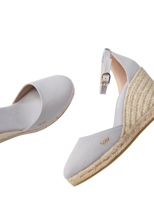 Viscata Estartit Canvas Espadrille Wedges In Ash