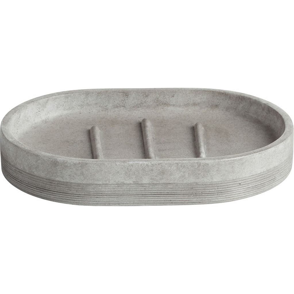 Roselli Trading Company City Line Soap Dish In Grey