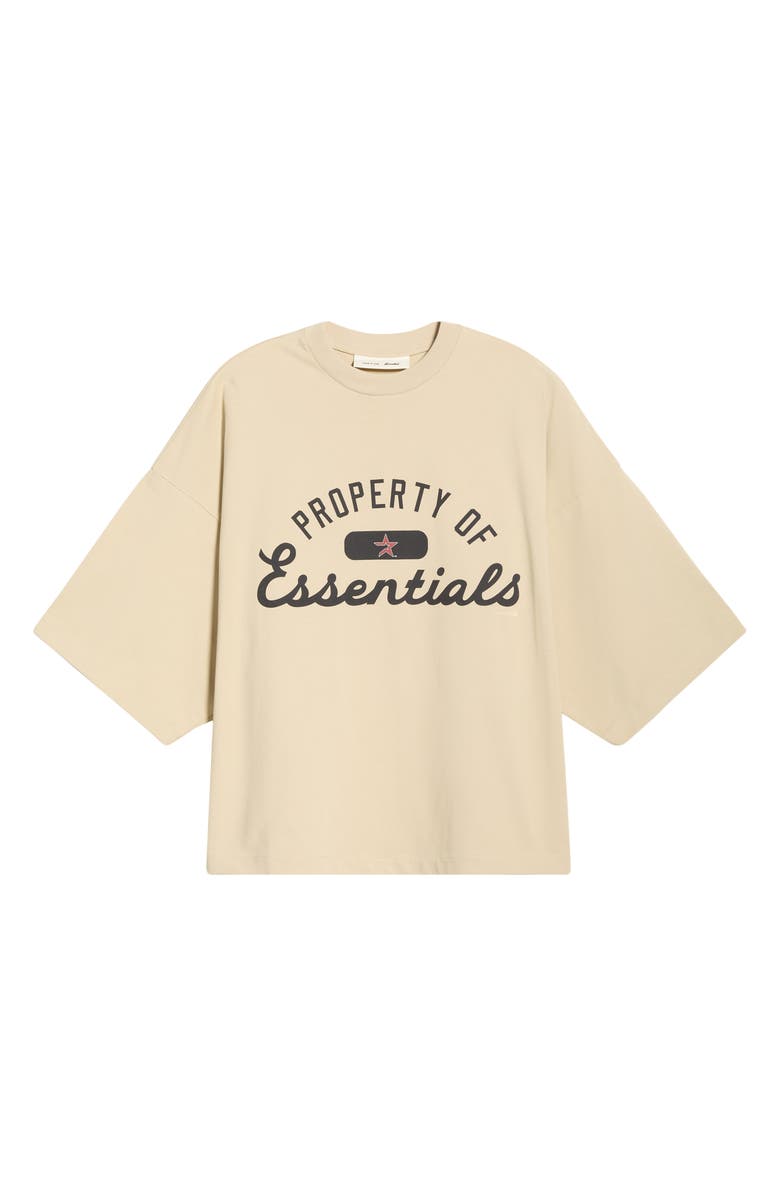 Fear of God Essentials Astros Graphic Cotton T-Shirt, Main, color, Sandstone