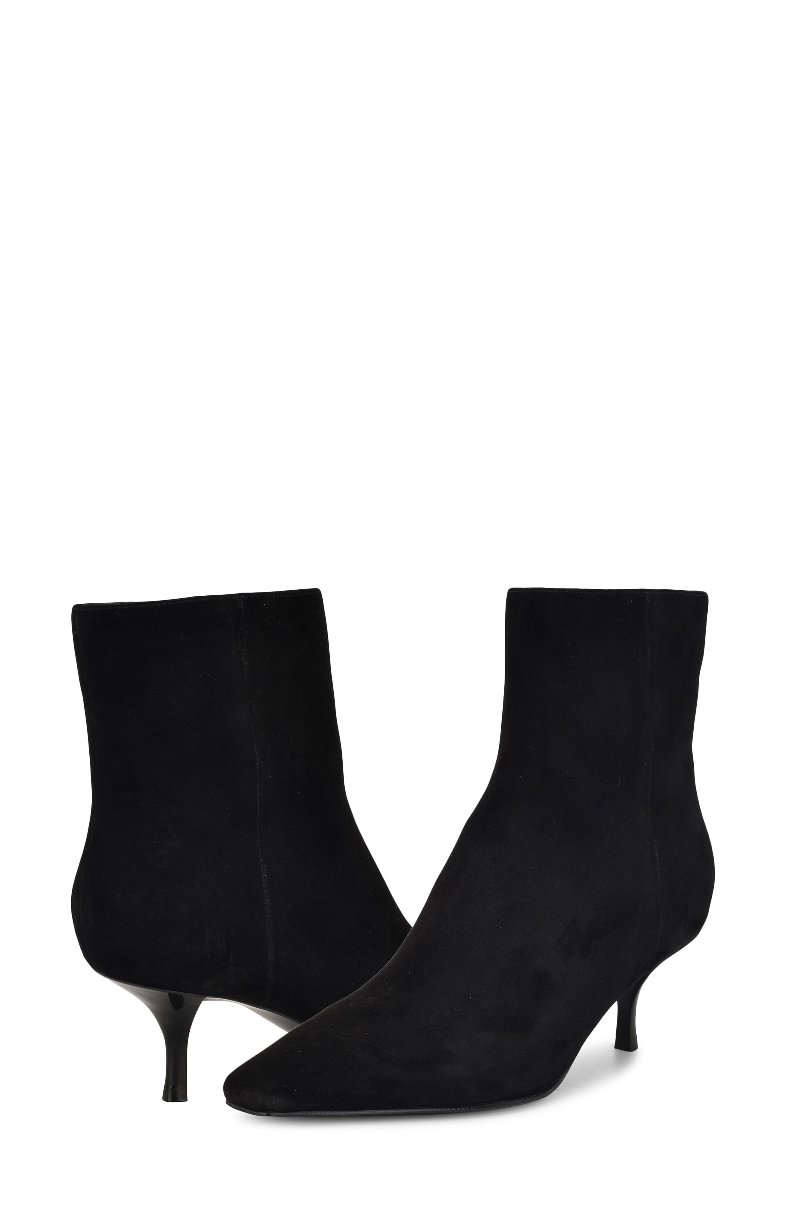 Nine West Hermena Kitten Heel Bootie, Alternate, color, Black