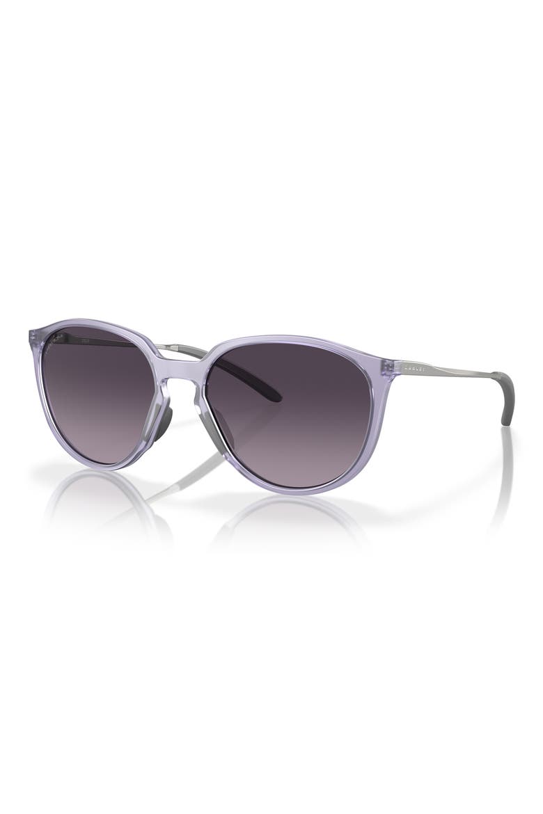 Sielo 57mm Gradient Round Sunglasses, Alternate, color, GREY GRADIENT