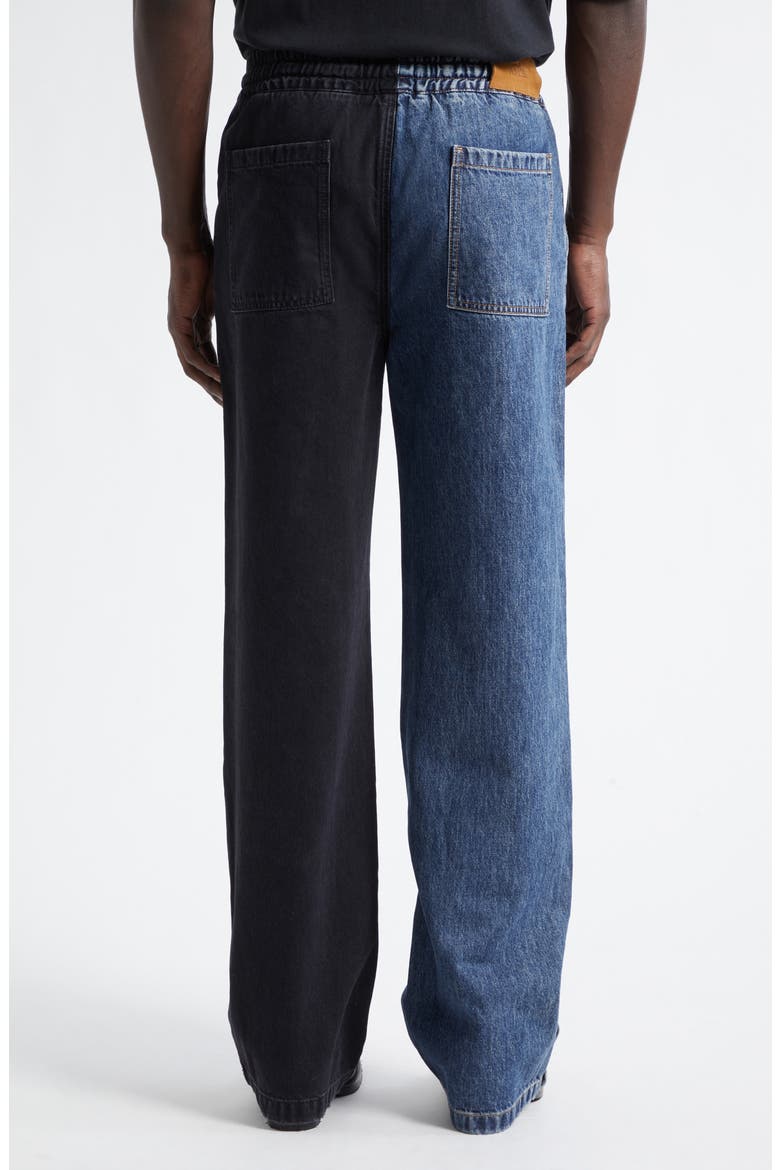 Spliced Baggy Jeans, Alternate, color, MULTI