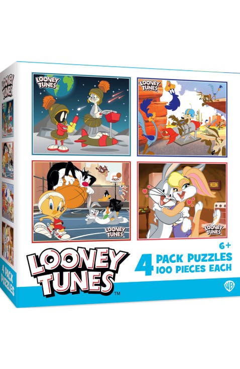 Looney Tunes 100pc Puzzles 4-Pack