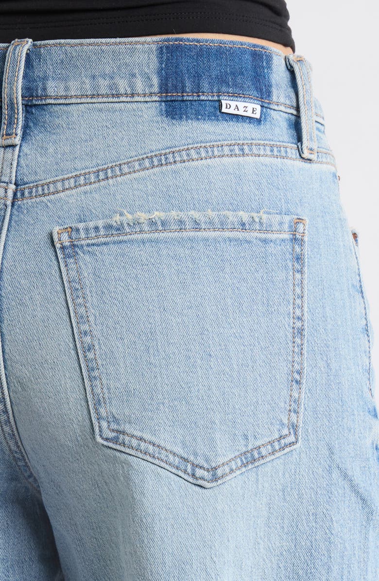 DAZE Cruiser Distressed Denim Bermuda Shorts, Alternate, color, Fools Gold