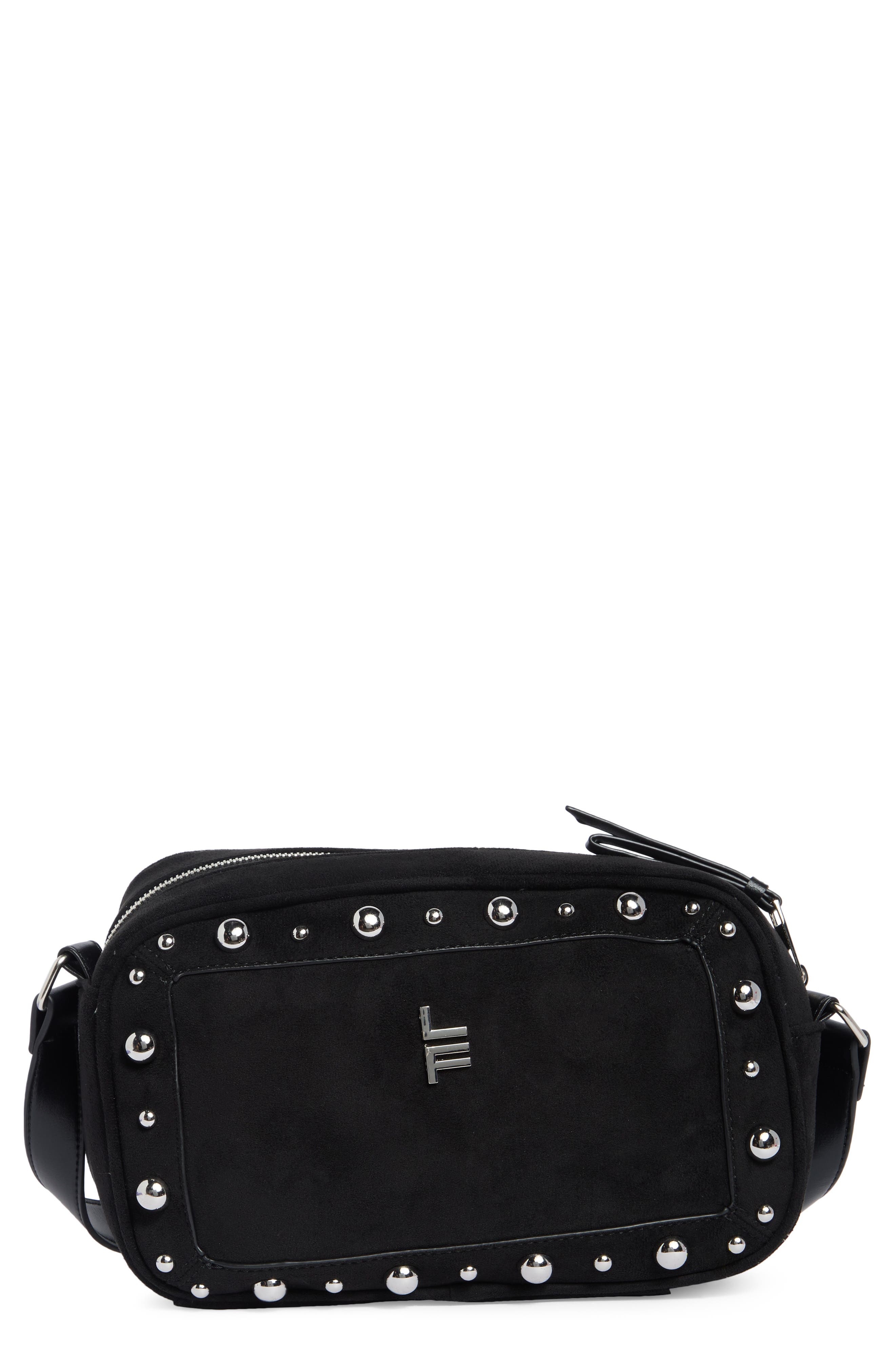 Faux Suede Bubble Studs Camera Bag