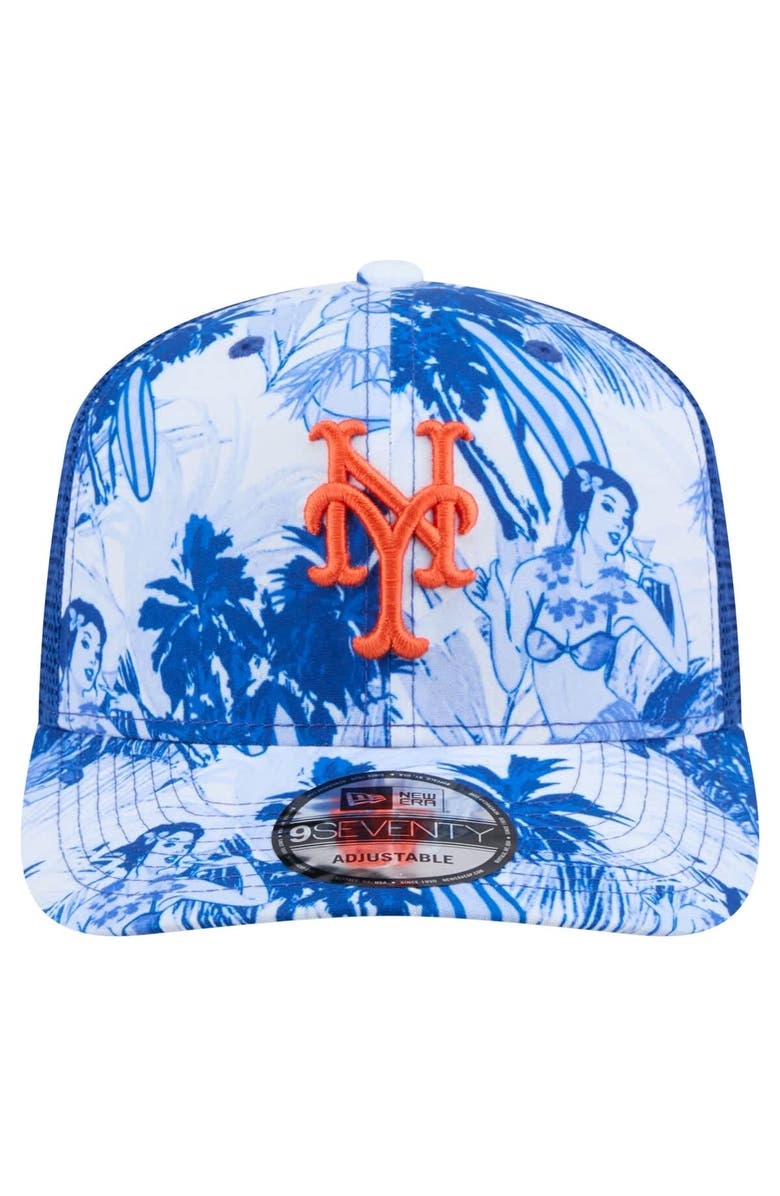 New Era Men's New Era Royal New York Mets Hula Trucker 9SEVENTY Adjustable Hat, Alternate, color, 