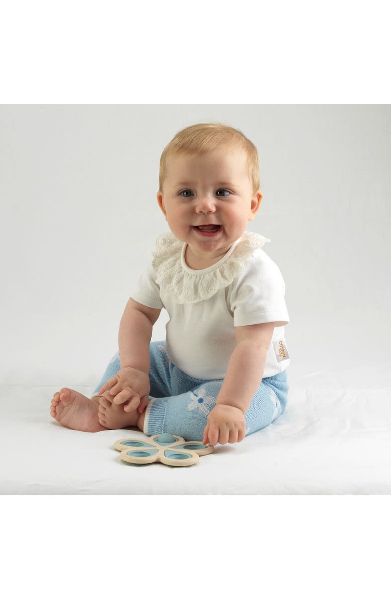 Rachel Riley Broderie Collar Bodysuit, Alternate, color, White