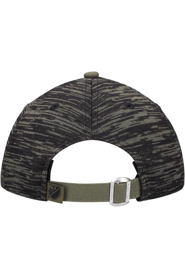 Men's New Era Olive Sporting Kansas City Salute To Service 9TWENTY Adjustable Hat, Alternate, color, Olive