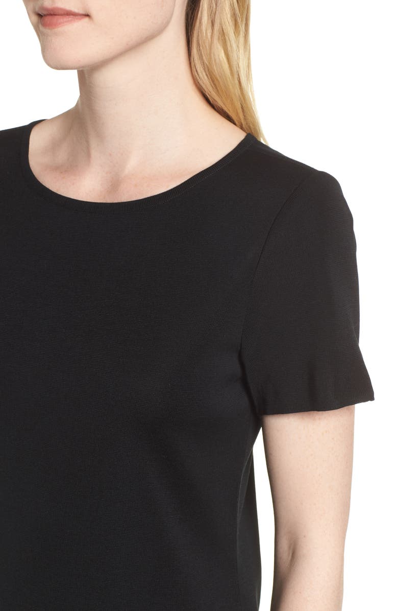 Ming Wang Short Sleeve Dress, Alternate, color, 