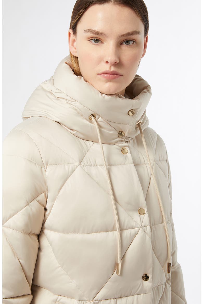 Kirsch Hooded Quilted Coat, Alternate, color, IVORY
