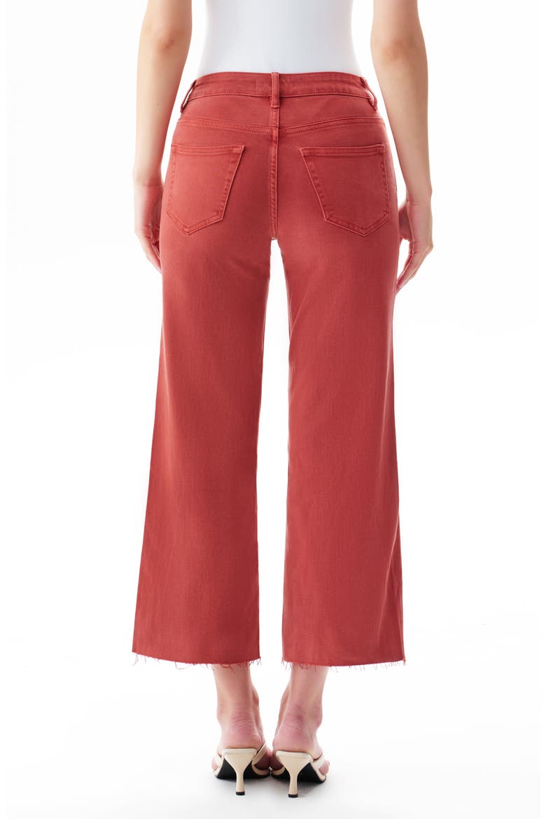 High Waist Wide Leg Jeans, Alternate, color, SUGAR CORAL