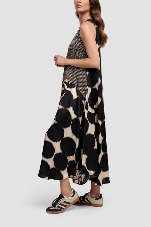 ALEMBIKA ALEMBIKA SLEEVELESS MIXED PRINT MAXI DRESS
