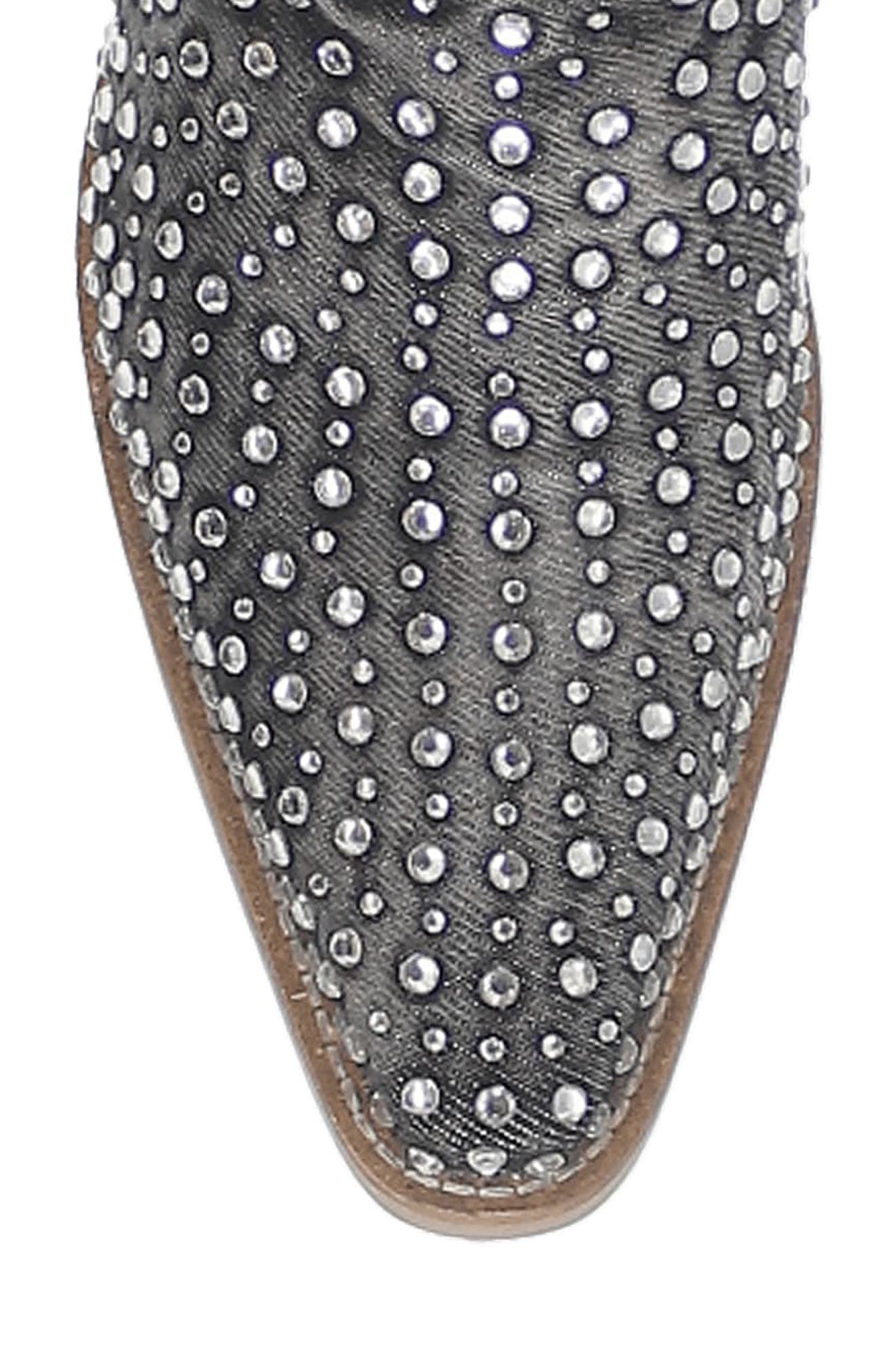 Dingo Honkeytonk Honey Knee High Denim Boot, Alternate, color, 