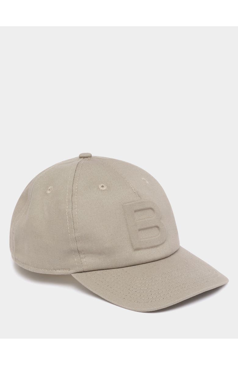 Bally Baseball Hat in Cotton With a Debossed Logo, Main, color, Gray