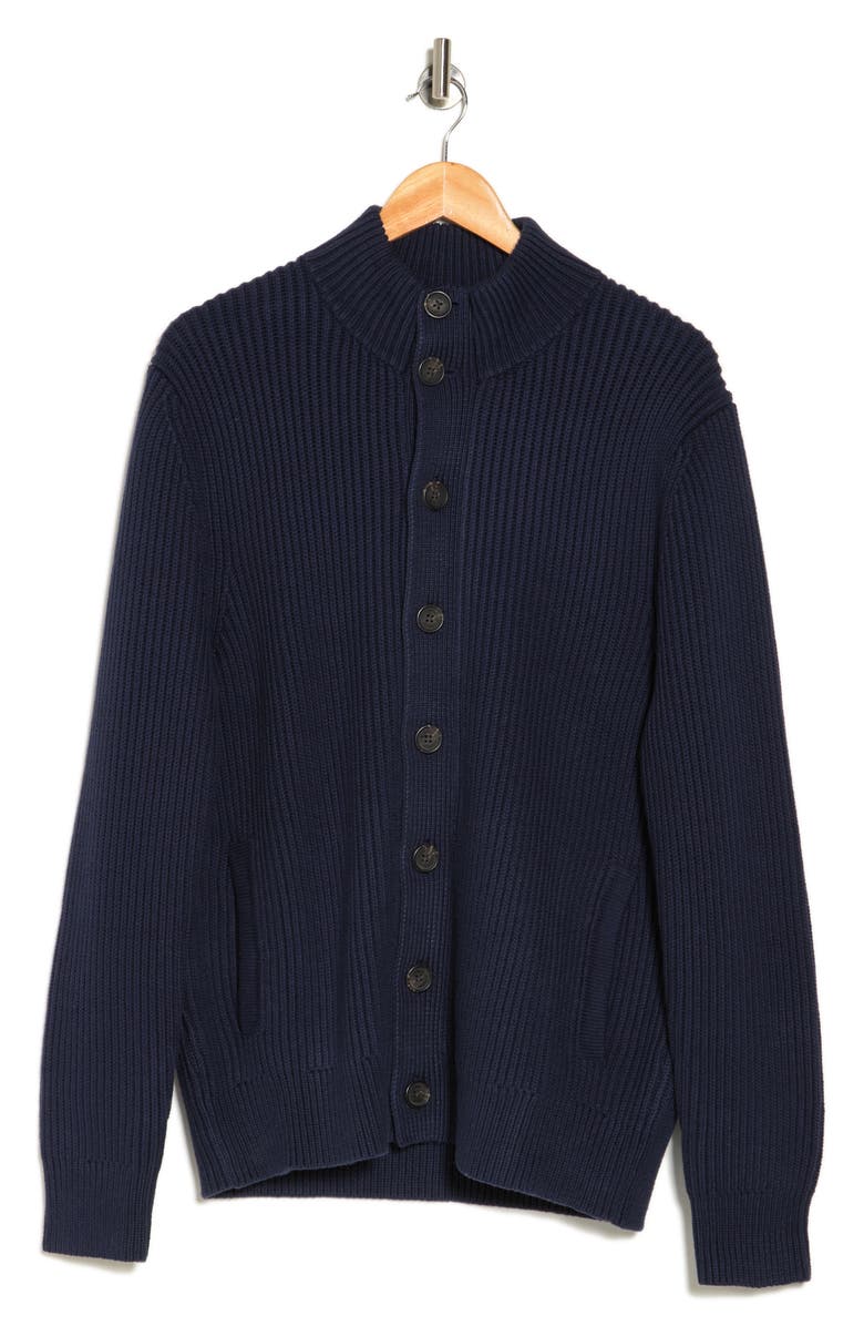 Brooks Brothers Cotton Fisherman Cardigan, Alternate, color, 