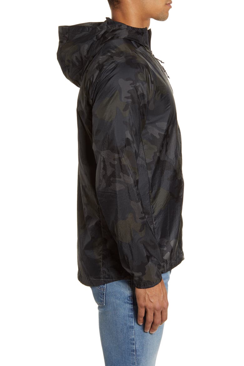 Houdini® Water Repellent Hooded Jacket, Alternate, color, RIVER DELTA/ FORGE GREY
