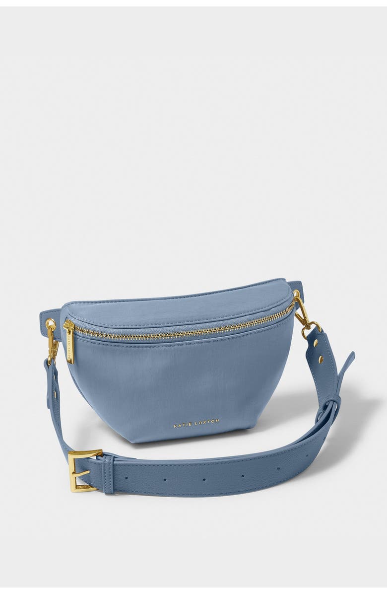 Katie Loxton Nylon-Luxe Belt Bag, Main, color, Blue Skye