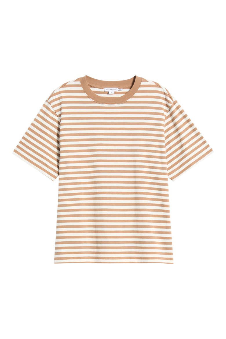 The Overized Stripe T-Shirt, Alternate, color, CLEAN STRIPE HEARTH