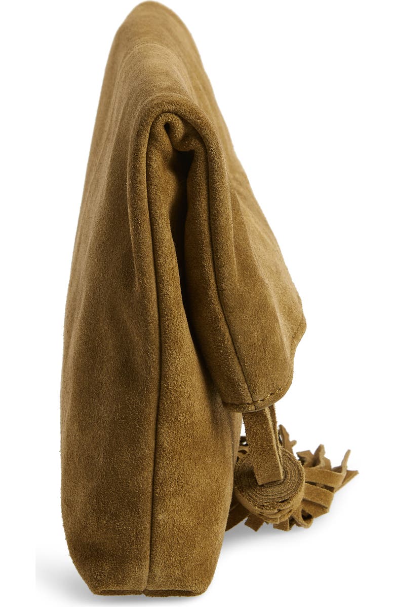 Leith Suede Clutch, Alternate, color,