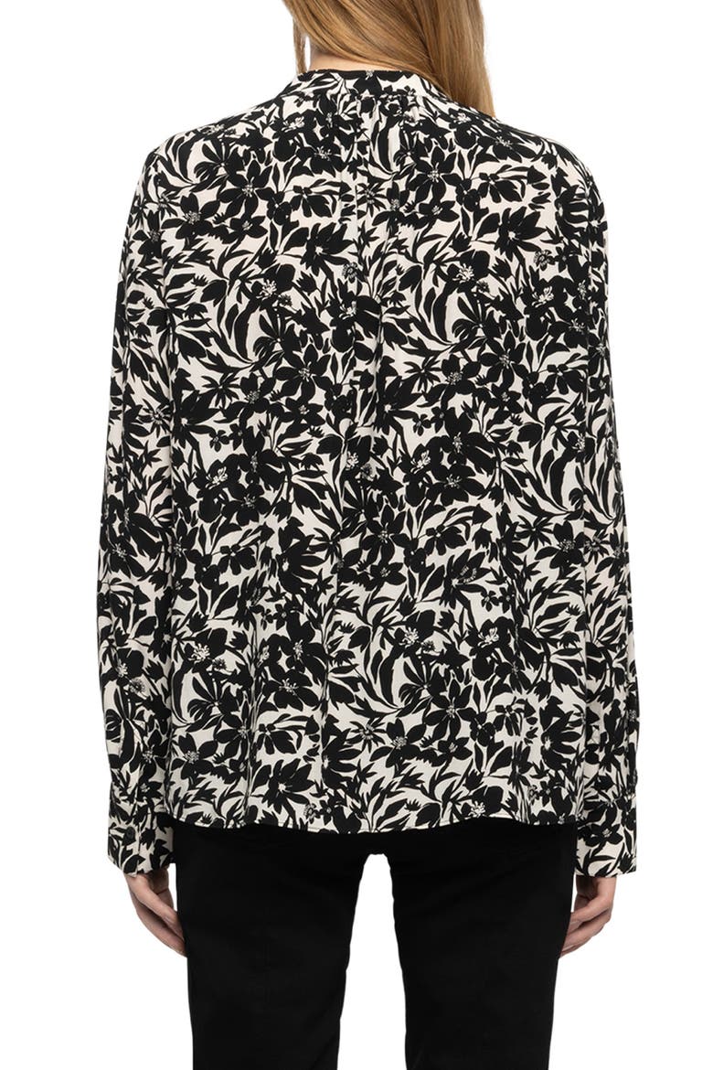 Tink Floral Print Top, Alternate, color, BLACK